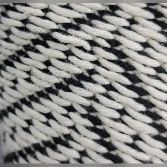 Burberry Glasshouse Chevron Fringe Cardigan Sweater Wool Open-Front Sz Small - Picture 16 of 16